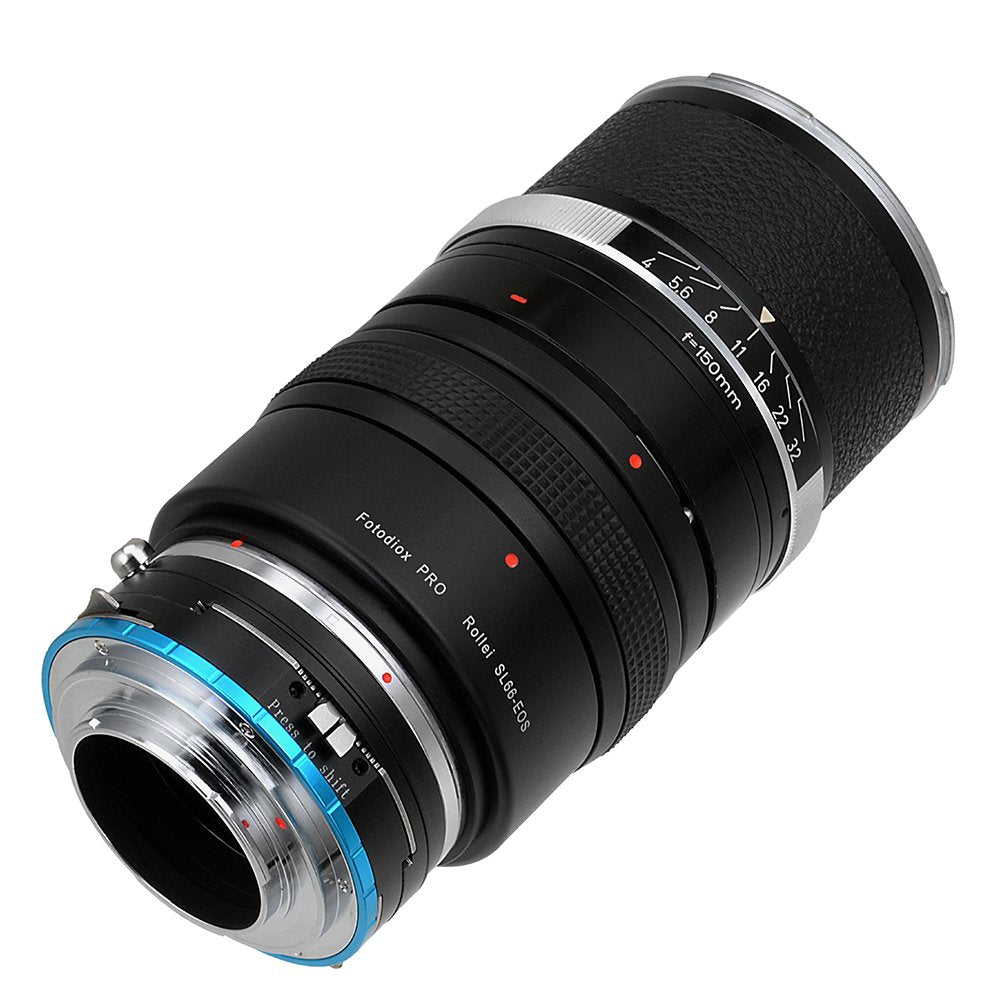 Fotodiox Pro Adaptore de Objetivo Shift Rolleiflex SL66 (Rollei SL66E, SL66X, SL66SE) a Cámara Fujifilm X-Mount Mirrorless - para Cámaras X-Mount como X-MountPro1, X-MountE1, X-MountM1, X-MountA1, X-MountE2, X-MountT1