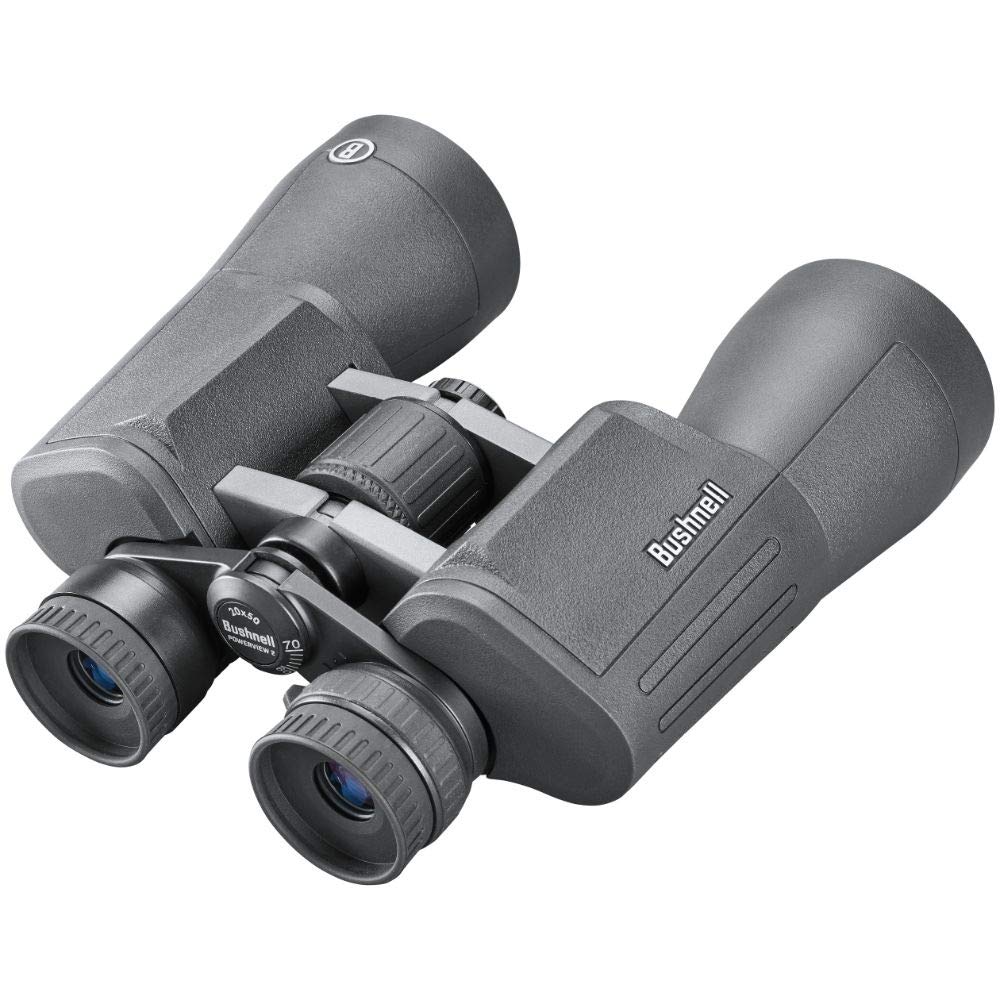 Bushnell - Powerview 2 - Prismáticos - 20x50 - Prisma Porro - Chasis metálico de Aluminio - Multicoated - Armadura de Goma - Observación de Aves - Viajar - Sports - En el Exterior - PWV2050