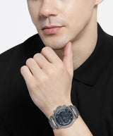 HUGO Reloj Analógico de Cuarzo Multifunción para Hombre Colección #Impress - FOR Him con Correa de Acero Inoxidable Gris - 1530298