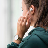 Hama | Auriculares Bluetooth (Control táctil, Resistente a Salpicaduras IPX5, Comandos de Voz, Batería Duradera) Color Blanco