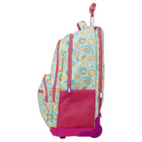 MILAN® Mochila con ruedas 6 cremalleras (25 l) serie especial Frutikis, verde y naranja