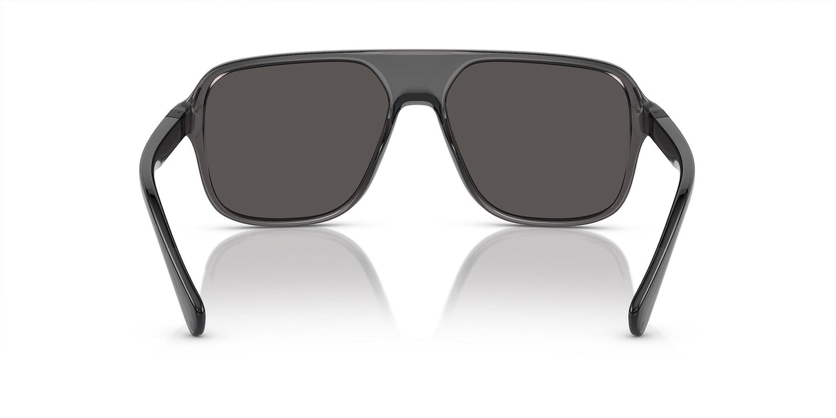 Dolce & Gabbana 0DG6134 Gafas, Transparent Grey/Black, 57 para Hombre
