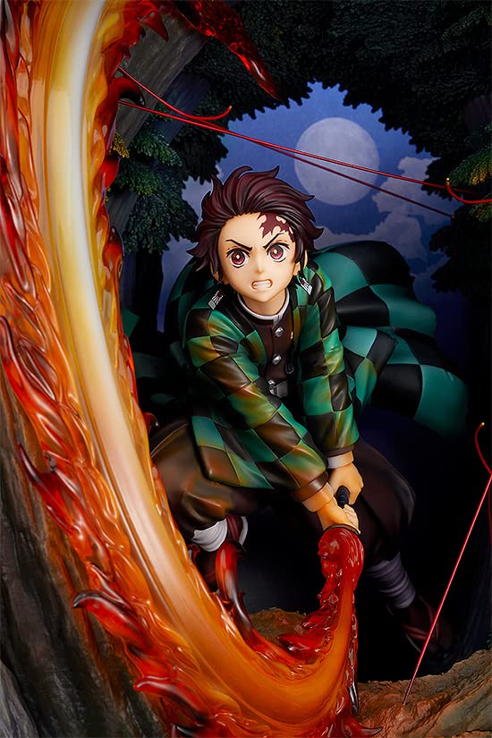 GOOD SMILE COMPANY Tanjiro kamado hinokami Kagura Dance Ver Fig 36 cm kimetsu no Yaiba Painted Plastic Figure