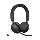 Jabra Evolve2 65 Auriculares Inalámbricos Estéreo PC con Cancelación de Ruido - Certificados para Microsoft Teams - Batería de Larga Duración - Adaptador Bluetooth USB-C - Negro