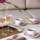 Villeroy & Boch Rose Garden, Set De Café, 6 Piezas, Para 2 Personas, Porcelana Premium