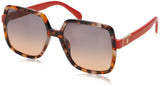 TOUS STOB73 Gafas, Dark Havana Orange Spotted, 56 para Mujer