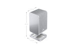 Sharp HT-SPR52021SL Pareja de Altavoces Traseros inalámbricos 1.0.1 para conectar a tu Barra de Sonido Q para Experiencia Mejorada, Sonido Envolvente, Dolby Atmos y DTS:X, P. Maxima 200W, Gris