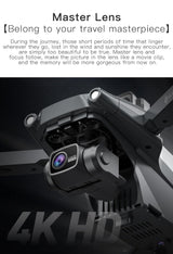 LUXWALLET Chopper X Dodge - 21.6KM/h Drone - WiFi GPS 1080P Full HD Drone – Laser Obstacle Avoidance - EIS Stabilisator - 1200 Meter Afstand + 2X Accu