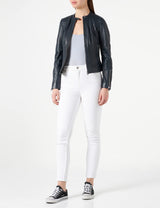 Naf Naf Cbiker Blazer, Azul Marino, 38 para Mujer