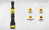 DeWalt DCF512N-XJ - Llave de carraca 18V XR, 1/2", Longitud total de 360 mm, Motor sin escobillas, 95 Nm, Luz LED, No incluye batería ni cargador