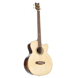 Ortega Private Room Series - Preamplificador para bajo acústico, 4 cuerdas, incluye reposabrazos integrado, funda y correa