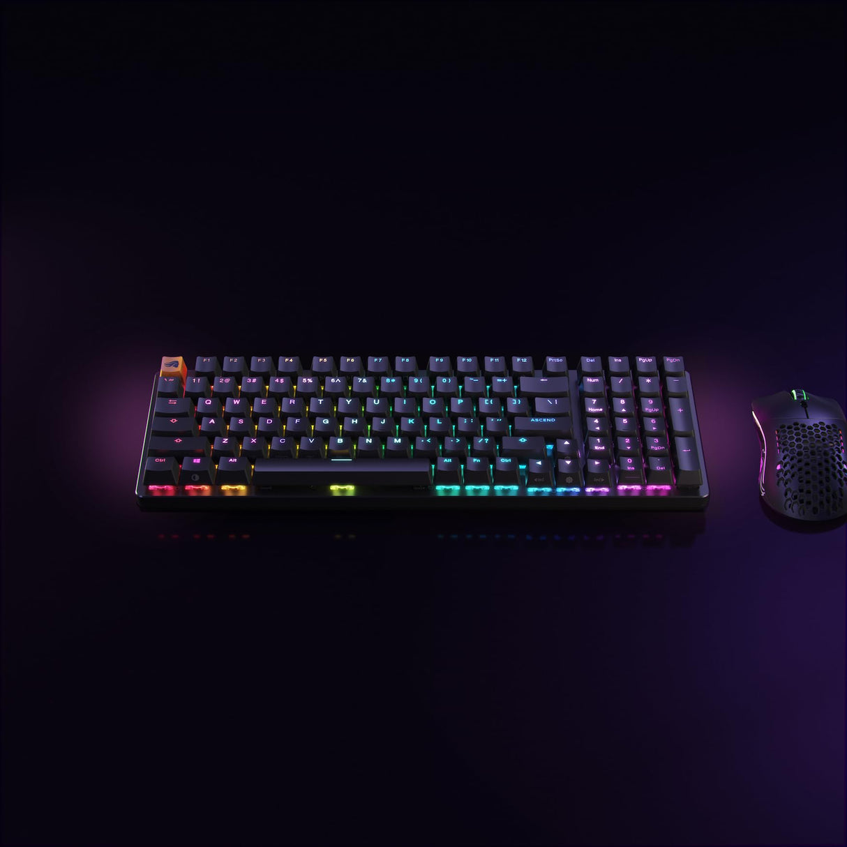 Glorious Gaming GMMK 2 Full Size (96%) - Teclado gaming mecánico, carcasa de aluminio, personalizable, keycaps dobles, switches Glorious Fox, RGB, distribuciones QWERTY español - Negro