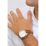 Citizen Reloj Analógico para Hombres de Cuarzo japonés con Correa en Cuero AW1753-10A