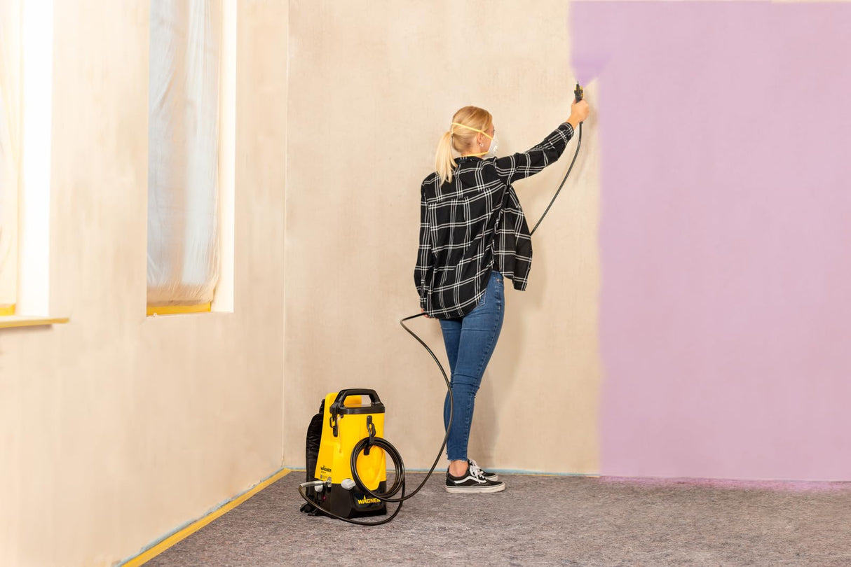 WAGNER Sistema de pulverización de Pintura con batería Control Pro 300 Move 18V Baretool - Libre y Flexible: cómodo como Mochila, Fijo en el Suelo o móvil en la Mano * SIN batería y Cargador*