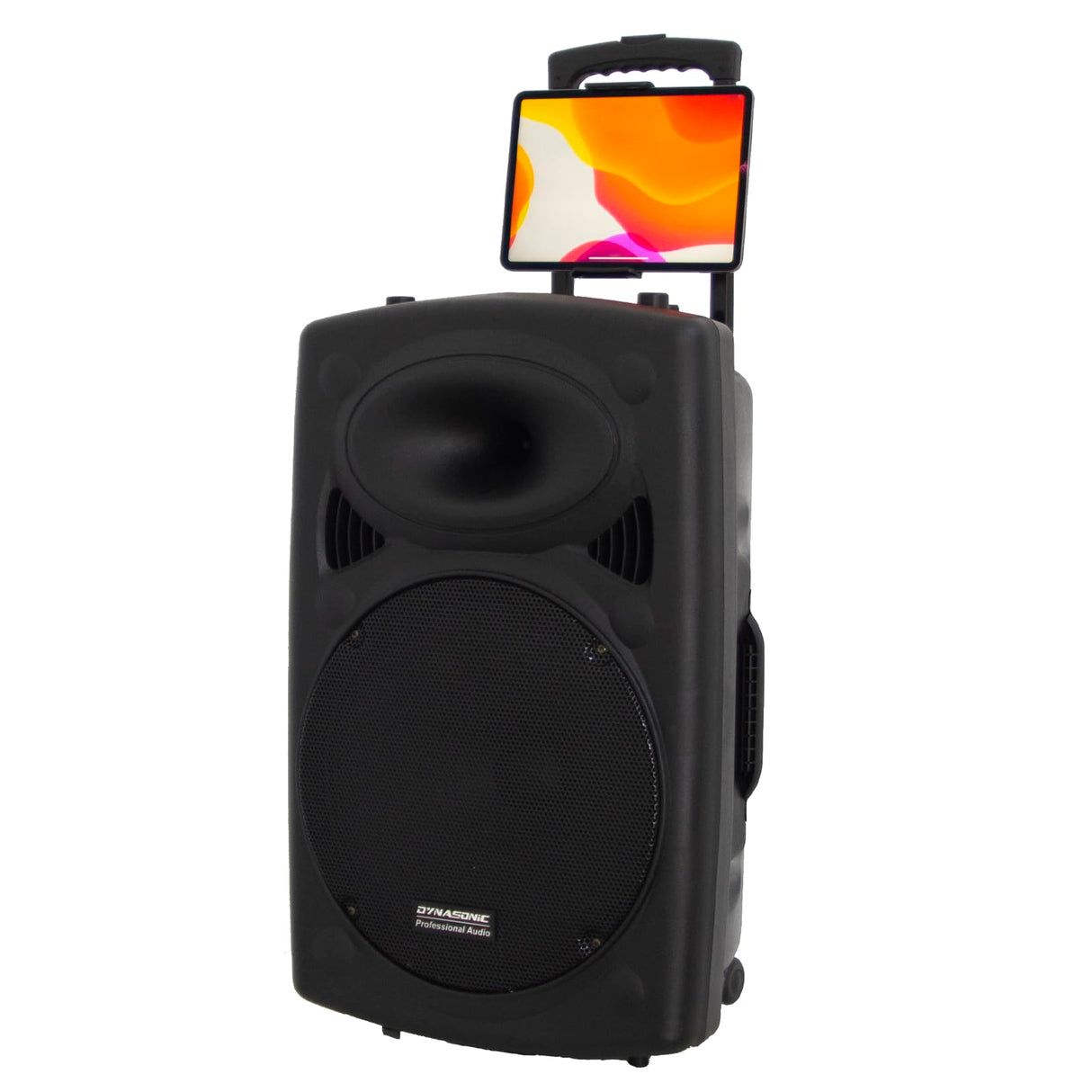 DYNASONIC - DYNAPRO 15 Plus (3ª Generación Pack Tripode) Altavoz Bluetooth Portatil Profesional, Altavoz Bluetooth Potente 1000W 2 microfonos Karaoke, Soporte Tablet y tripode UHF