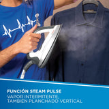 Polti Vaporella Next VN18.25, Centro de Planchado con Caldera de Alta Presión Max 6.5 Bar, Potencia 2200 W, Función Turbo, Autonomía Ilimitada, Depósito 1.3 L, Pulso de Vapor 400g, Blanco y Azul