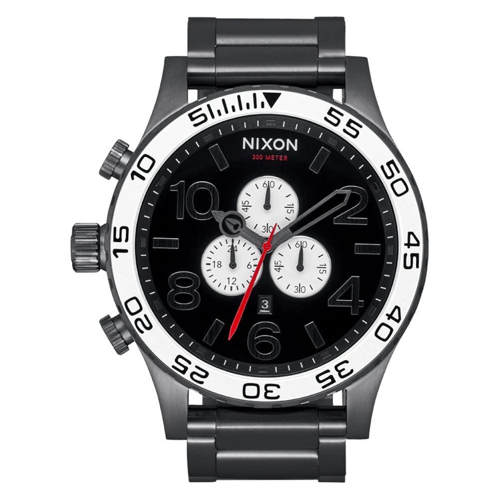 Nixon Reloj Analógico para Hombre de Cuarzo con Correa en Acero Inoxidable A083-5001-00