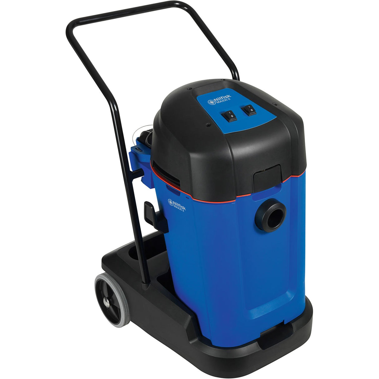 Nilfisk MAXXI II 55-2 WD 2 390W 55L Black, Blue – Ash Vacuum Cleaners (55 L, Bag, Black, Blue, 2.5 m, 10 m, 4 cm)