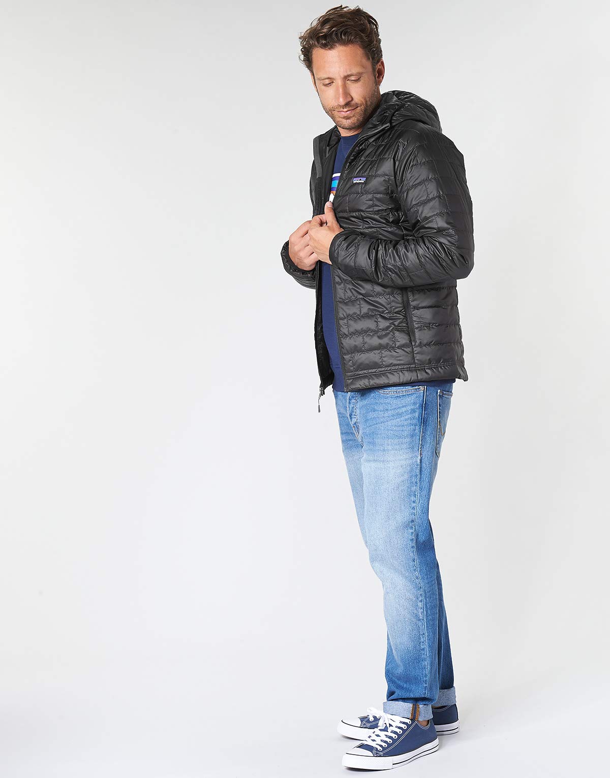 PATAGONIA M's Nano Puff Hoody Chaqueta, Hombre, Negro, s
