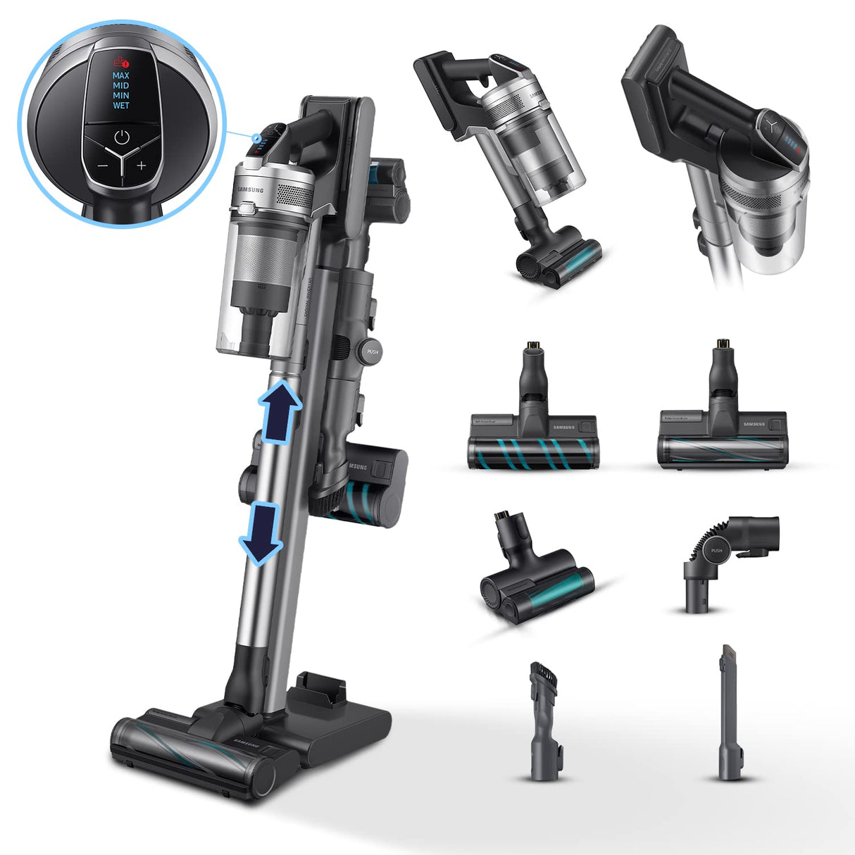 SAMSUNG vs20r9046t3 Jet 90 Complete, Plata y Negro