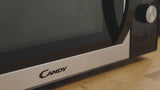 Candy Essenza CMCA29EDLB Horno Microondas Combinado, con Grill, 29L, 1000-2100W, Convección, 5 Niveles de Potencia, Digital, Automenús, Bloqueo Seguridad, Inicio Diferido, Descongelación, Negro e Inox