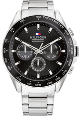 Tommy Hilfiger Reloj Analógico de Cuarzo Multifunción para Hombre con Correa de Acero Inoxidable Plateada - 1791967