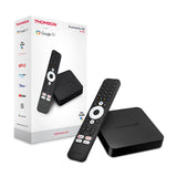 THOMSON Google TV Streaming Box 240, 4K UHD, Google Assistant, Google Cast, Wi-Fi, Bluetooth 5.0, HDMI 2.1, Dolby Atmos, Dolby Digital+, HDR10, 2 GB RAM, 8 GB Memoria