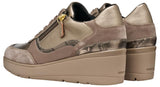 Geox D Ilde, Zapatillas Mujer, Beige, 39 EU