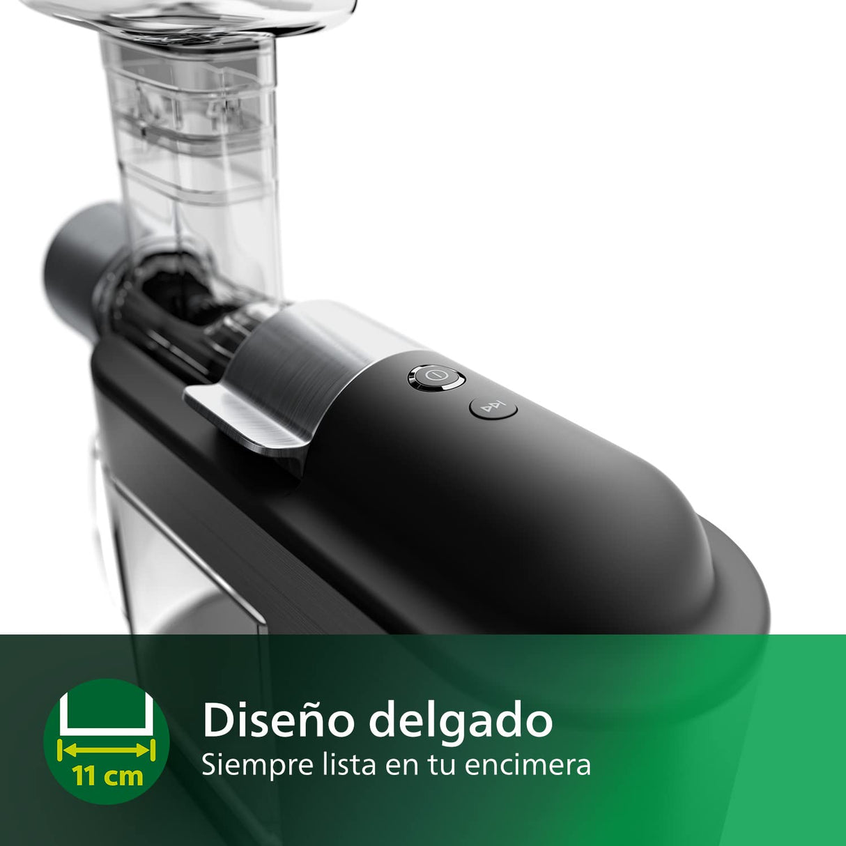 Philips Licuadora por Presión - 200W, 1L, Aplicación de Recetas HomeID, Orificio Grande, QuickClean (HR1949/20)