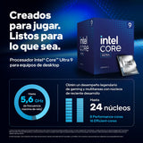 Intel Core Ultra 9 procesador para Equipos de sobremesa 285, 24 núcleos (8 P-Cores + 16 E-Cores) hasta 5.6 GHz