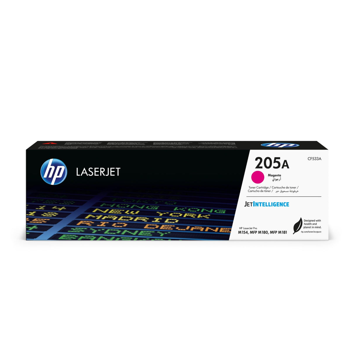 HP 205A CF533A, Magenta, Cartucho Tóner Original, de 900 páginas, para impresoras HP Color LaserJet Pro MFP M180n y MFP M181fw