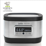 Horno de agua para la cocción Sous Vide (a baja temperatiura) Laica SVC200 en acero inoxidable, incluye rejilla y bolsas de vacío.