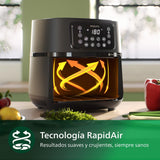 Philips Airfryer Serie 5000 XXL, WIFI, 7.2L (1.4Kg), Freidora De Aire con función 16 en 1, 90% Menos de grasa, Tecnología Rapid Air, Pantalla Digital, 8 preajustes, NutriU App con Recetas (HD9285/90)