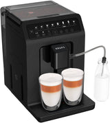 Krups Evidence Eco Design EA897B - Cafetera superautomática 15 bares, 8 programas café, 5 grados de molienda, programa limpieza, indicador cal, molinillo integrado
