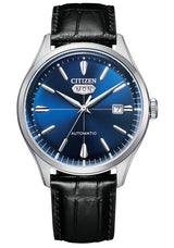 CITIZEN Reloj Analógico para Hombres de Japonés automático con Correa en Cuero NH8390-20LE