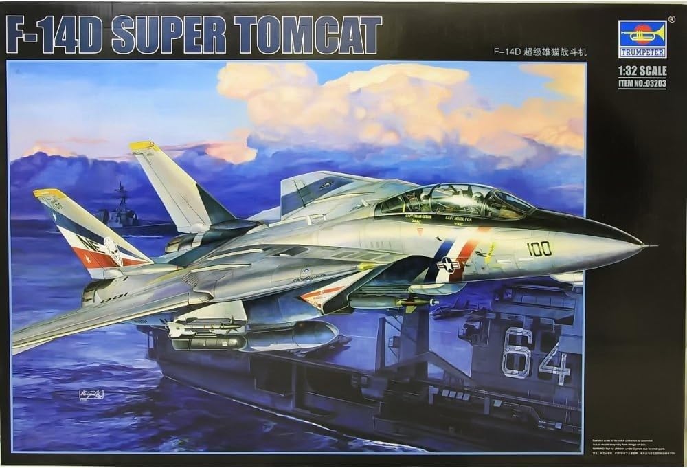 Trumpeter 3203 F-14D Super Tomcat - Caza a escala [importado de Alemania]