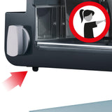 GRAEF Master M90 - Cortafiambres eléctrico, 170 W, cuchilla Ø170 mm, inclinable 30°, metálico, corte fino 0-20 mm, Made in Germany, plata