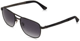 POLICE SPL890 Gafas, Matt Gun Metal with Matt Black Parts, 58 para Hombre