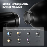 NEEWER 11,6"/29,5cm Soporte Bowens Reflector Enfoque Profundo con 15°/30° Honeycomb Grids y Tela Suave, 45° Pantalla Difusor Compatible con Godox NEEWER Estudio Strobe Flash Luz Speedlite, FR30