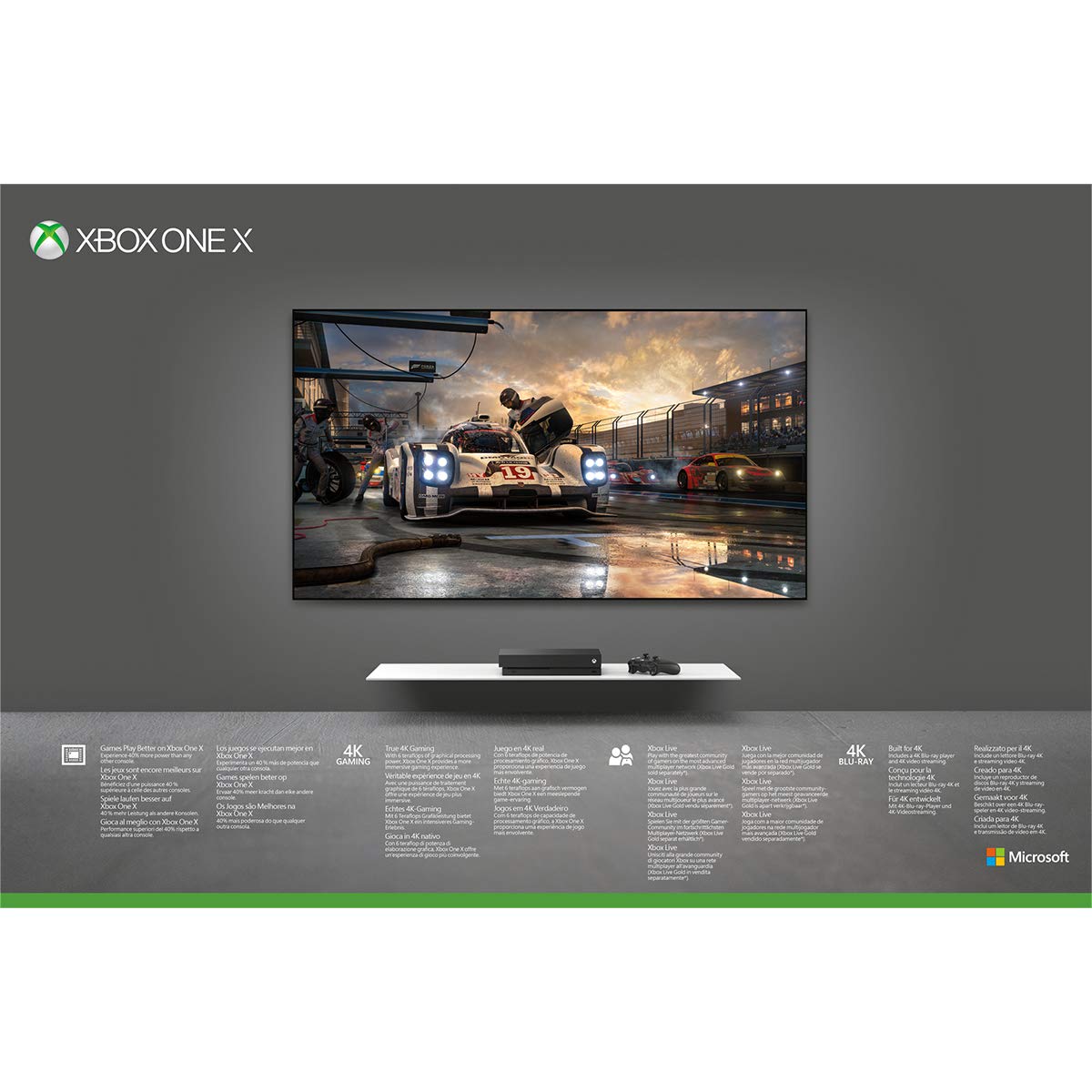 Xbox One X 1TB White - Game Pass & Live White bundle - Xbox One [Importación inglesa]