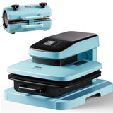 VEVOR Kit de Máquina de Prensa de Calor Automática, Prensa de Vaso, Máquina de Prensa de Camisetas Inteligente de 381 x 381 mm con Liberación Automática, Máquina de Prensa de Vaso, 0-250 ℃ 1330 W