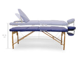QUIRUMED Camilla de Masaje Plegable de Madera WELLCORE, con Respaldo abatible, Plus, 185 x 65 cm, Polipiel, Altura Regulable, Cabezal extraíble, Agujero Facial, Color Negro, hasta 225 kg