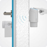 EKEY UNO 200204 Escáner de Huellas Dactilares Recargable Blanco, inalámbrico Incluido Nuki Smart Lock 3.0