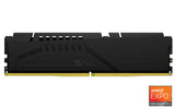 Kingston Fury Beast Negro DDR5 128GB (2x64GB) 5600MT/s CL40 DIMM Memoria Gamer para Ordenadores de sobremesa Kit de 2 AMD Expo e Intel XMP - KF556C40BBK2-128