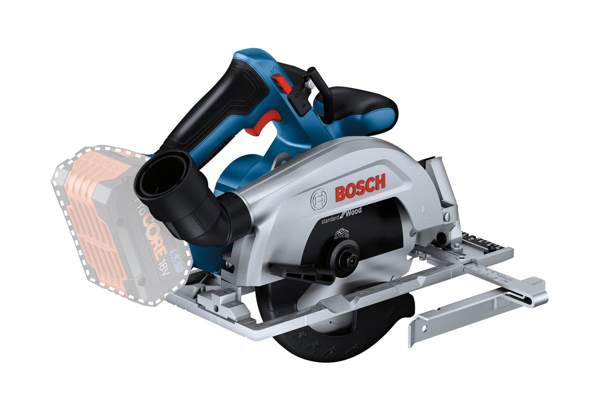 Bosch Professional 18V System GKS 18V 57-2 - Sierra circular a batería (Brushless, Ø 165 mm, profundidad de corte 57 mm, sin batería, en L-BOXX)