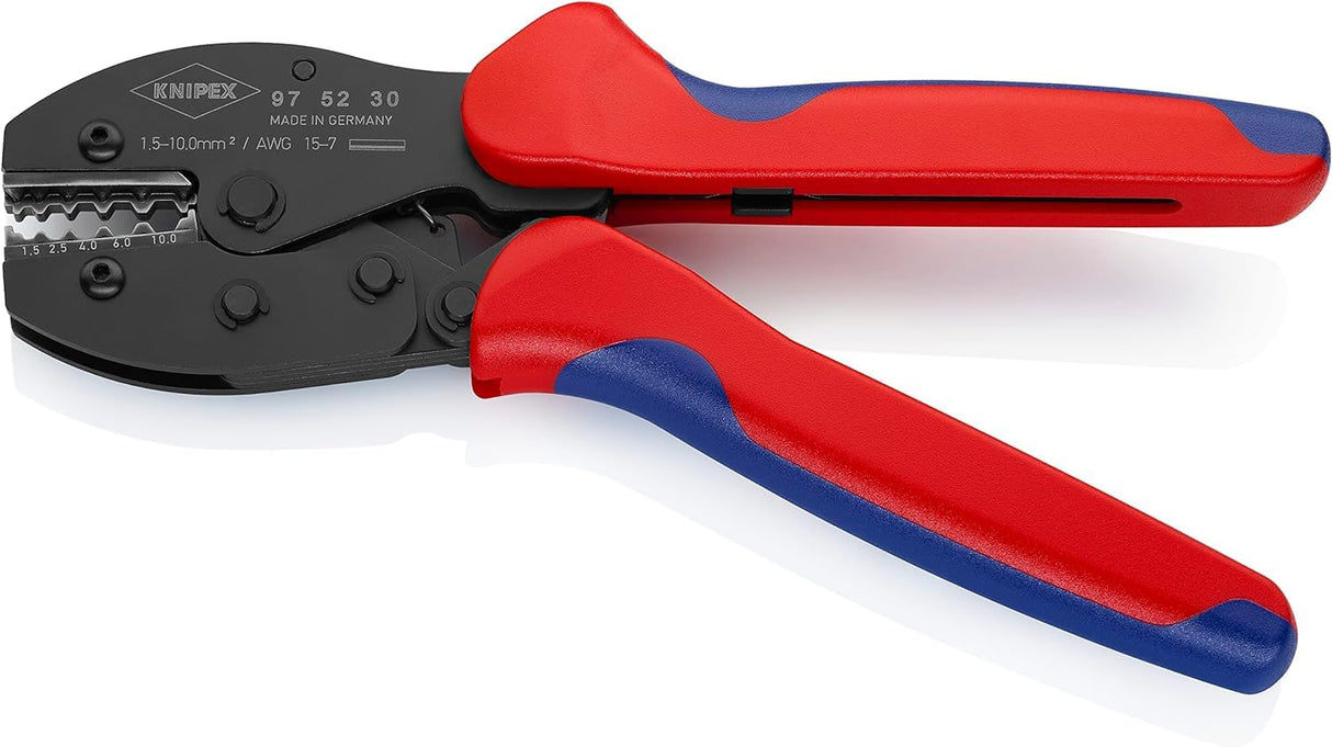 Knipex PreciForce® Alicate para crimpar terminales bruñido, con fundas multicomponentes 220 mm 97 52 30