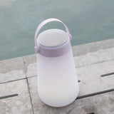 Lumisky TAKE AWAY PLAY - Lámpara portátil 2 en 1 luminosa y musical con Bluetooth, polietileno rotomollado, 3,6 W, blanco, gris, 20 x 20 x 38 cm