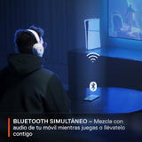 SteelSeries Arctis Nova 7 Wireless - Cascos Gaming Inalámbricos Multisistema - Controladores magnéticos de neodimio - 2,4GHz + Bluetooth - 38h de batería - Micro ClearCast Gen2 IA - PC,PS5,VR