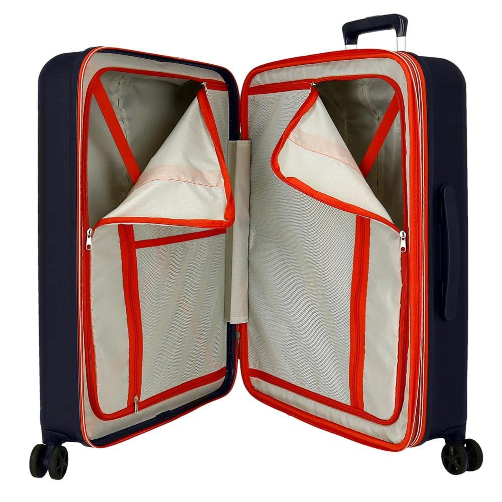 Reebok Roxbury Juego de Maletas Azul 55/70 cms Rígida ABS Cierre TSA Integrado 119,4L 6 kgs 4 Ruedas Dobles Equipaje de Mano
