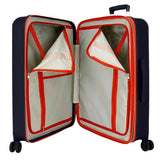 Reebok Roxbury Juego de Maletas Azul 55/70 cms Rígida ABS Cierre TSA Integrado 119,4L 6 kgs 4 Ruedas Dobles Equipaje de Mano